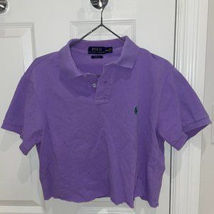 Cropped Polo Ralph Lauren Collared T-shirt